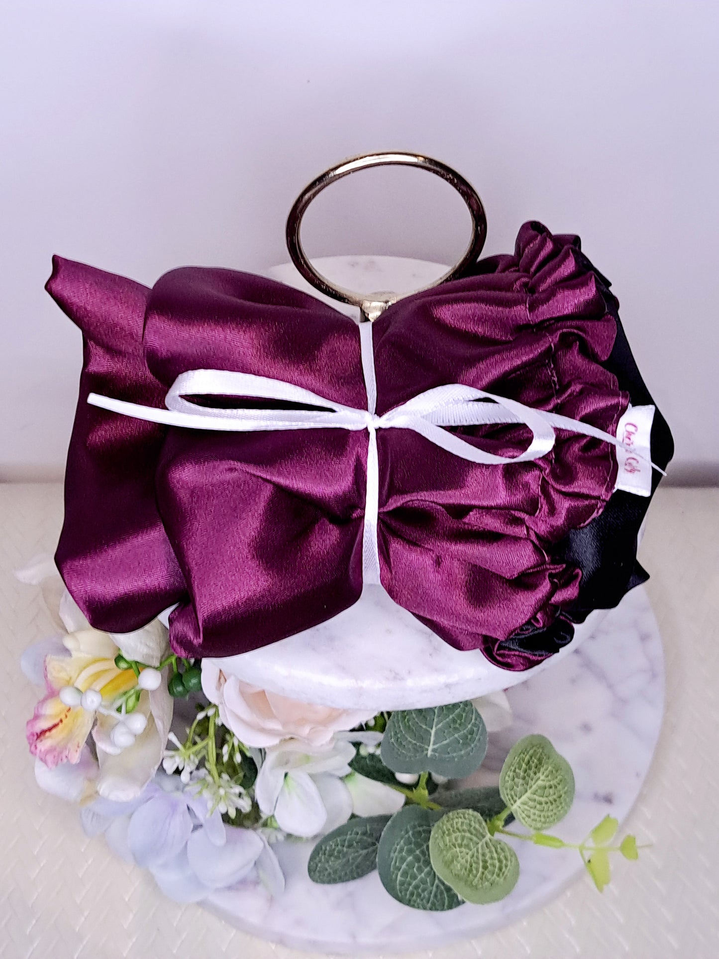 bonnet satin (L) BERRY